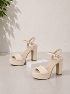 Sandalia plataforma nude