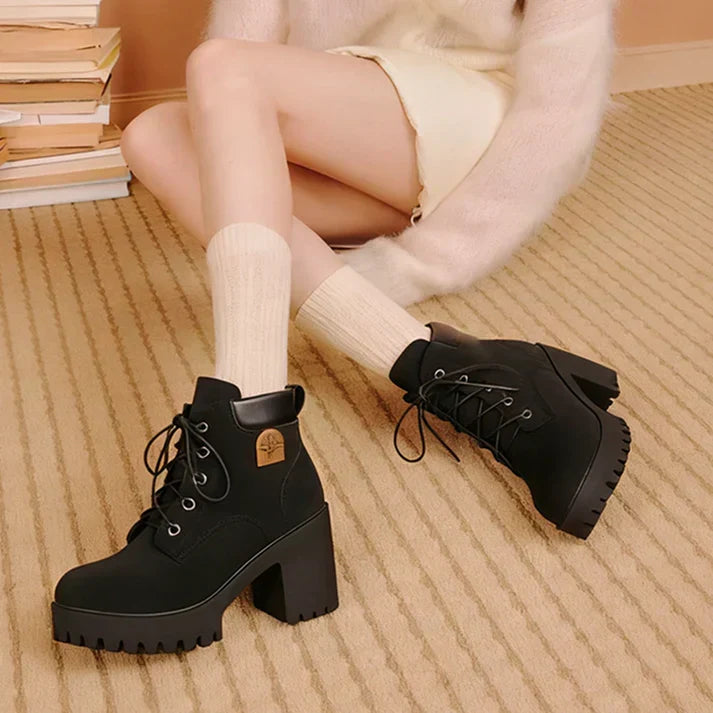 Emma | Botines de tacón con plataforma