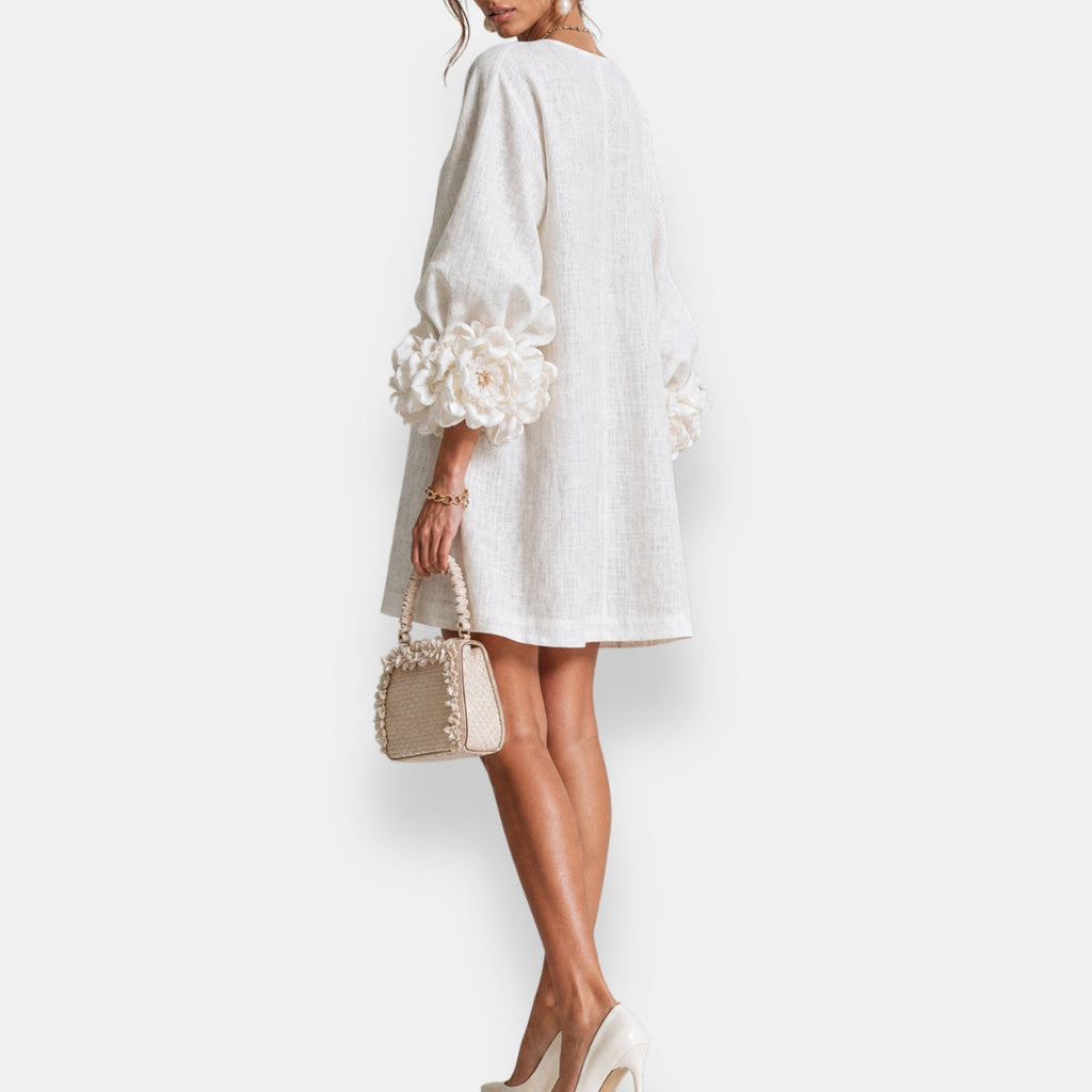 Marcelle | Vestido de Flores en Relieve