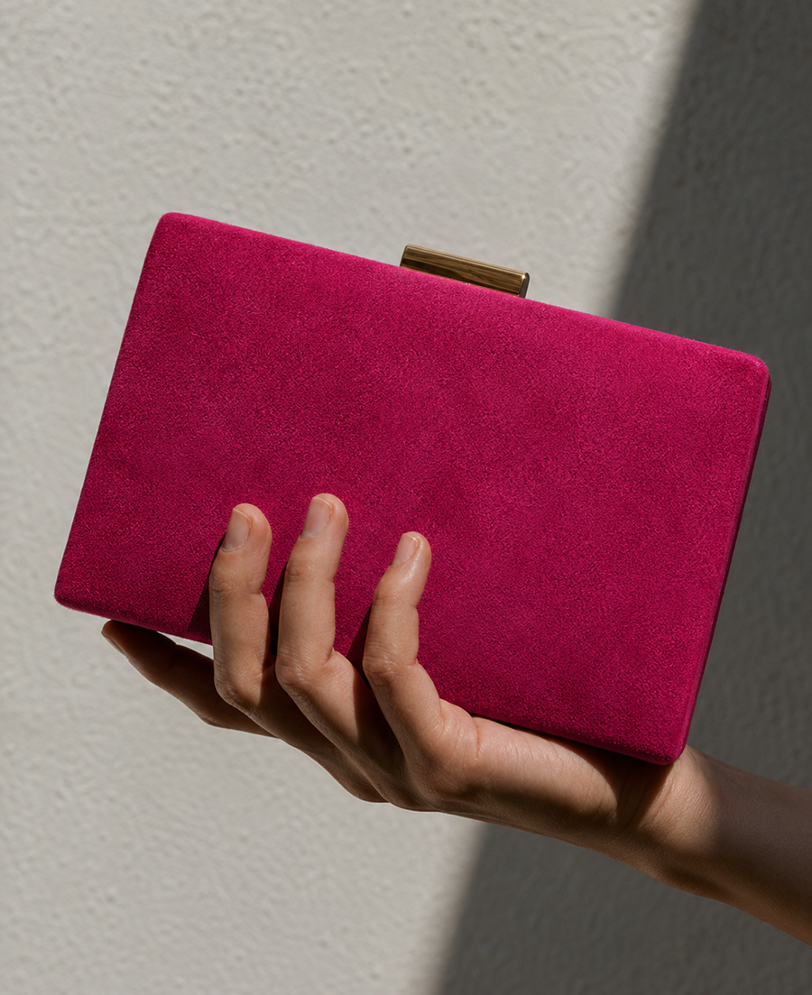 Clutch horizontal fucsia