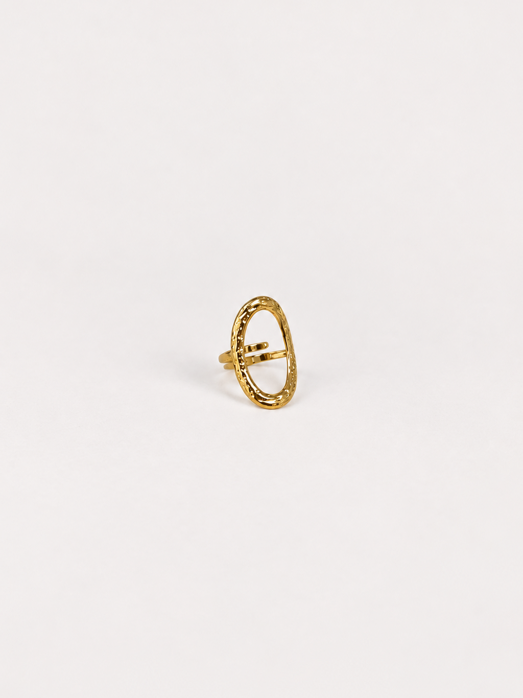 Anillo aro picado dorado