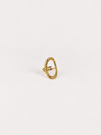 Anillo aro picado dorado