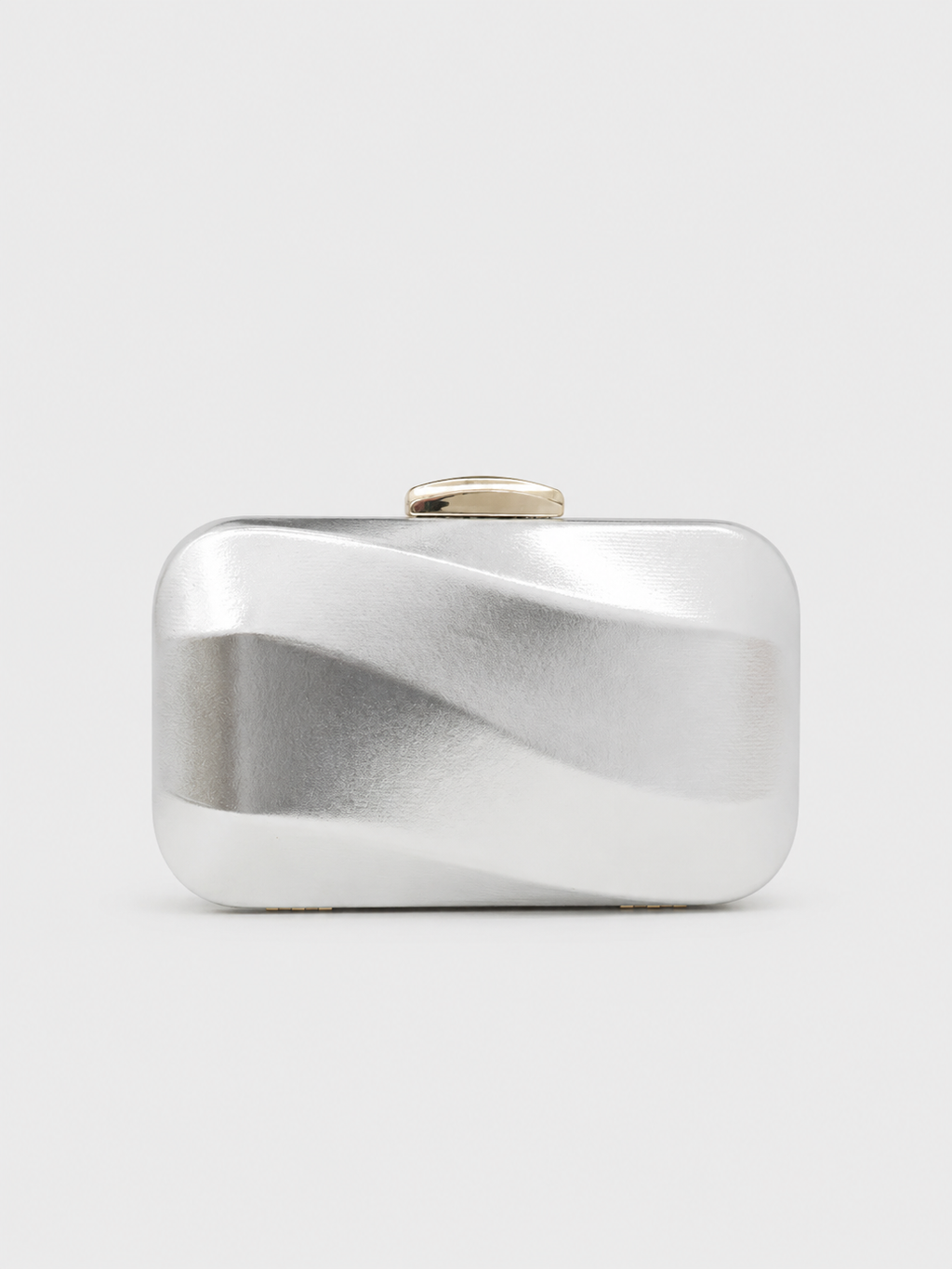 Clutch efecto ola plata