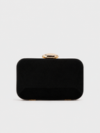Clutch horizontal ovalado negro