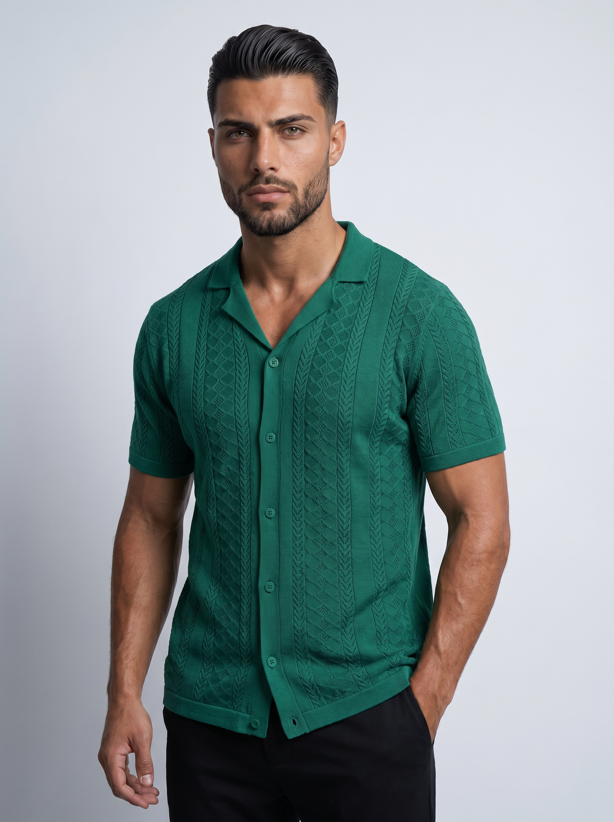 Prestige | Camisa Informal Jacquard