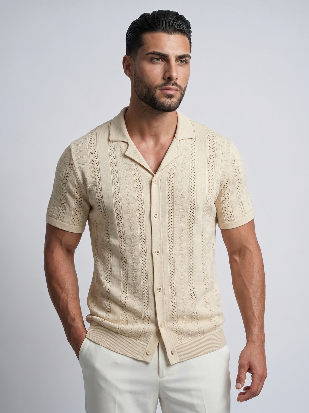 Prestige | Camisa Informal Jacquard