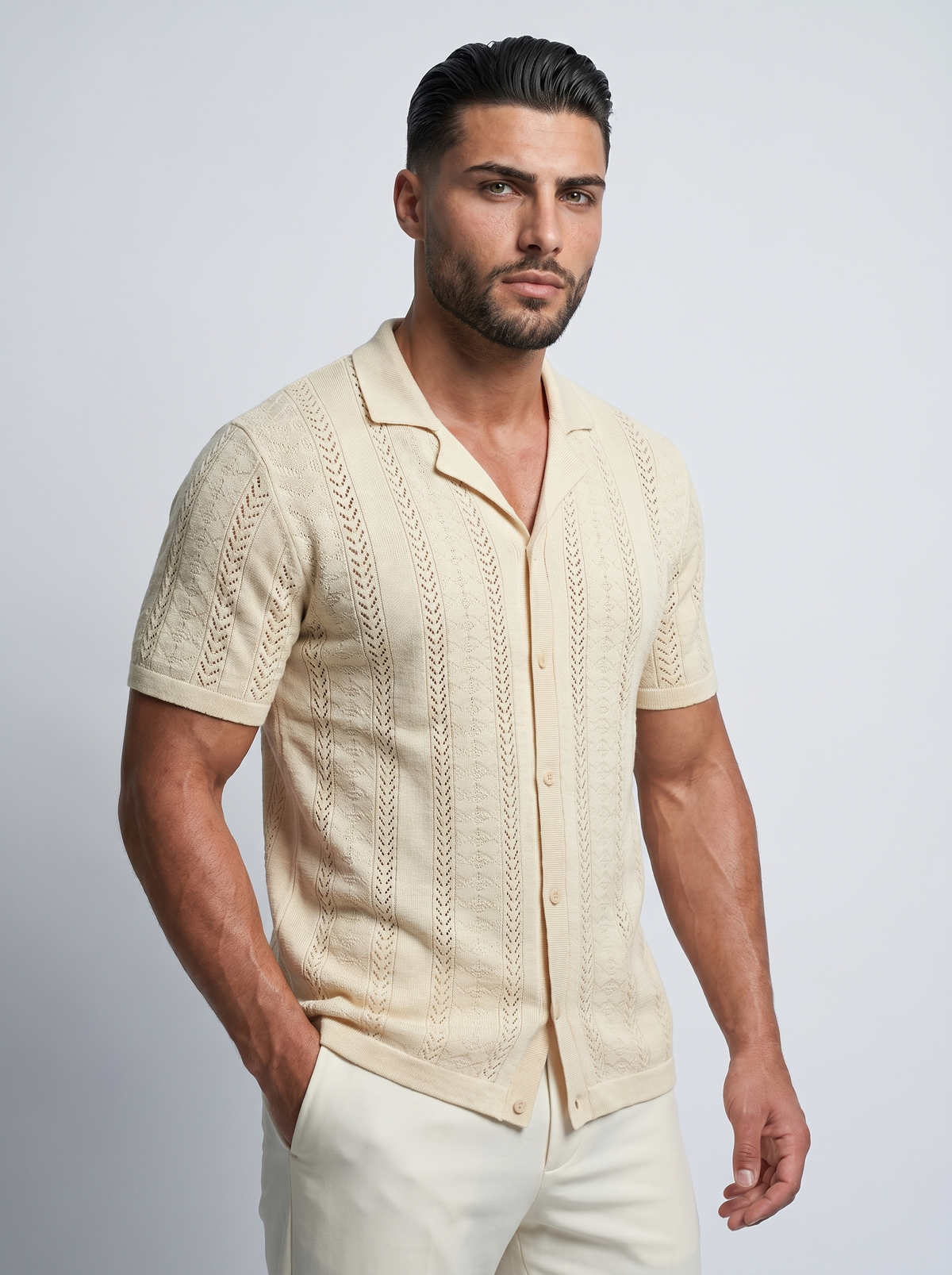 Prestige | Camisa Informal Jacquard