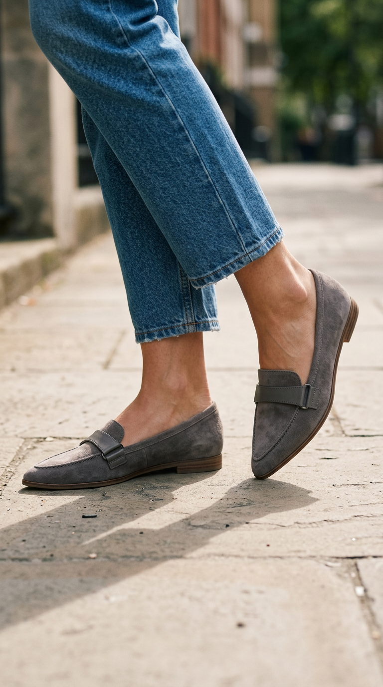 Mocasín de Punta con Tira en el Empeine