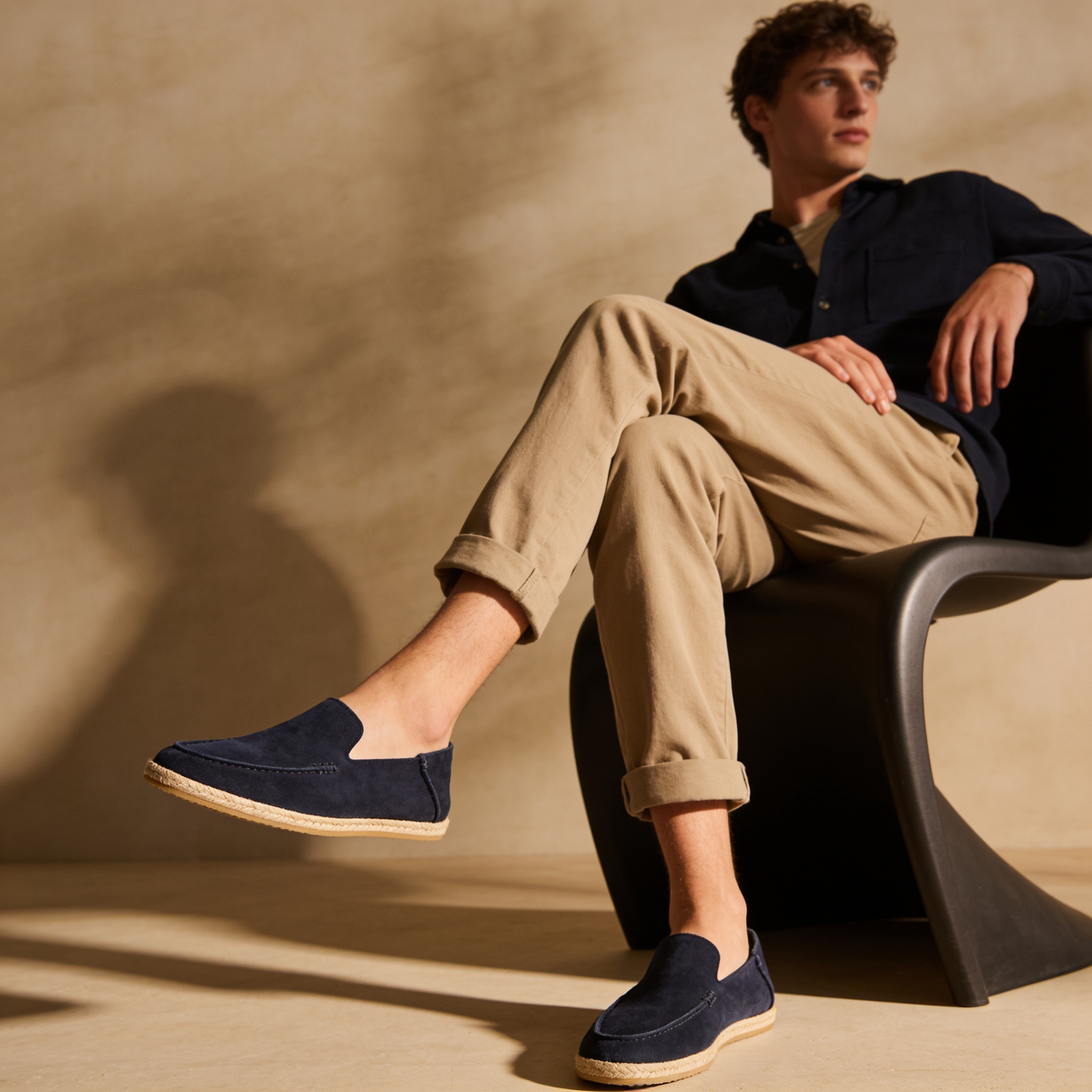 Mocasines Alpargata de Ante para Hombre