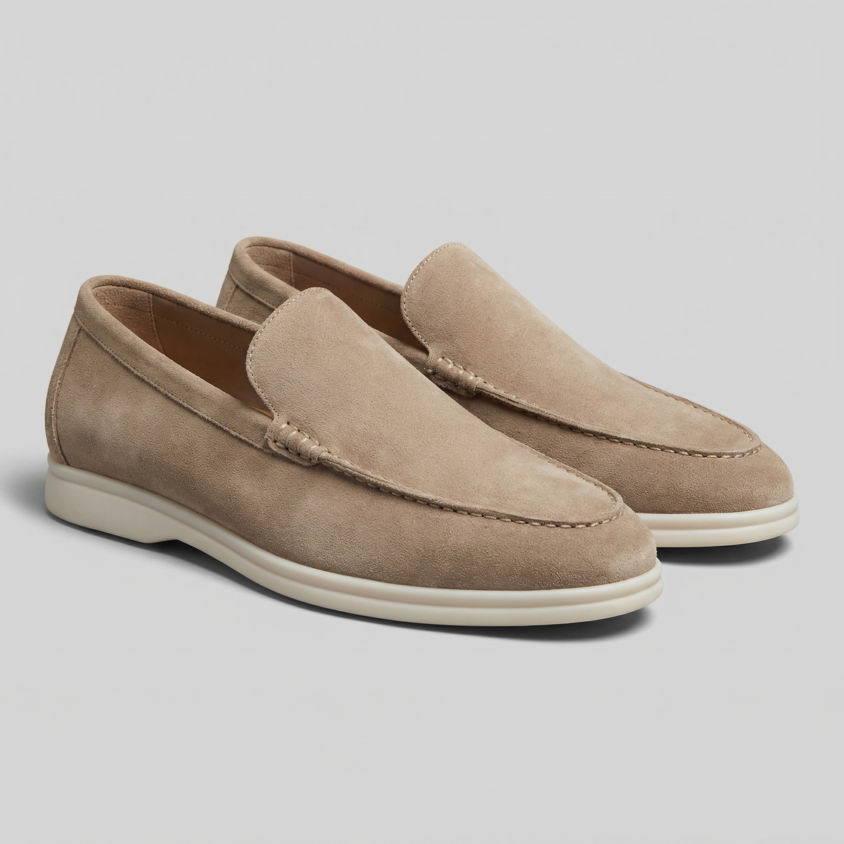 Mocasines de Ante sin Cordones para Hombre