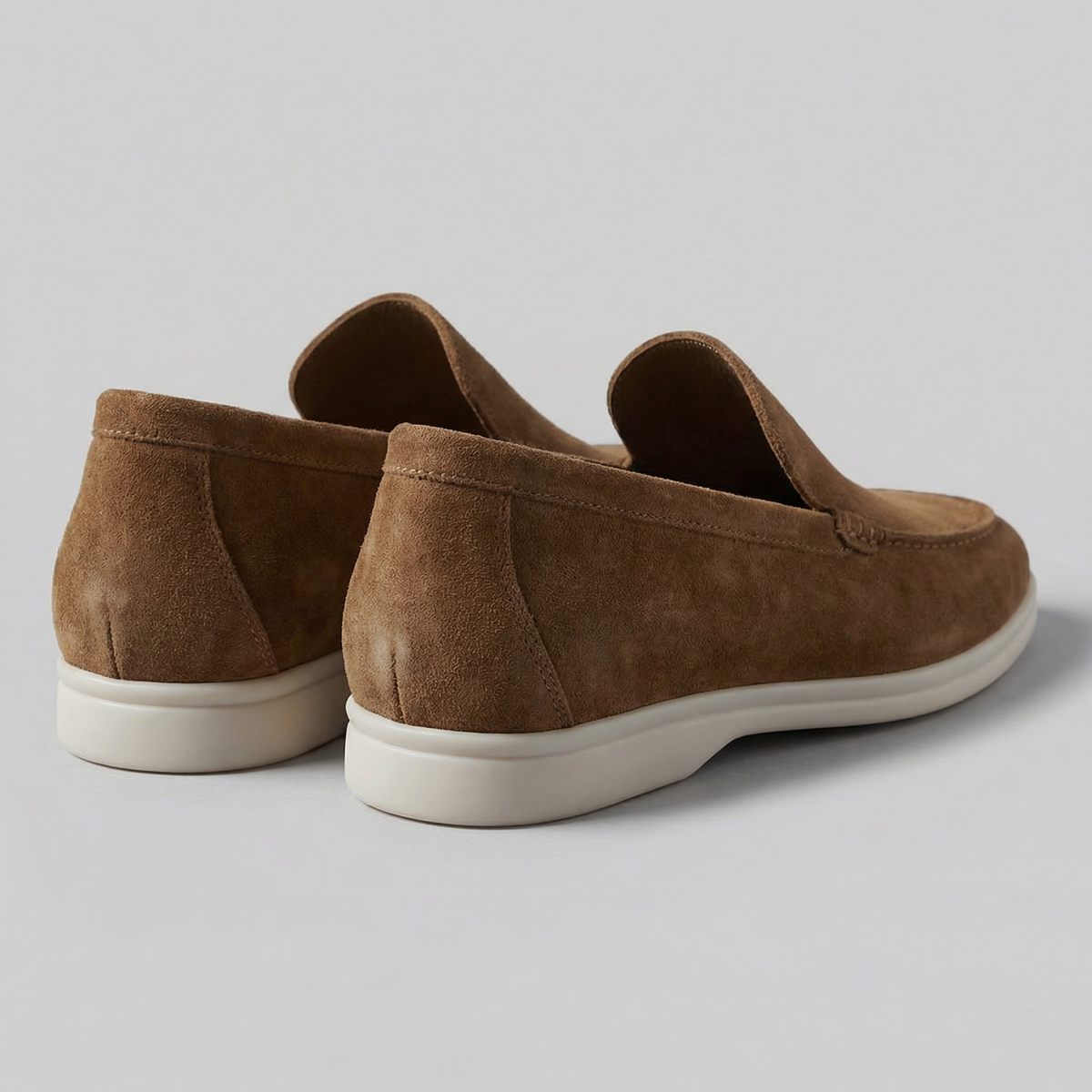 Mocasines de Ante sin Cordones para Hombre