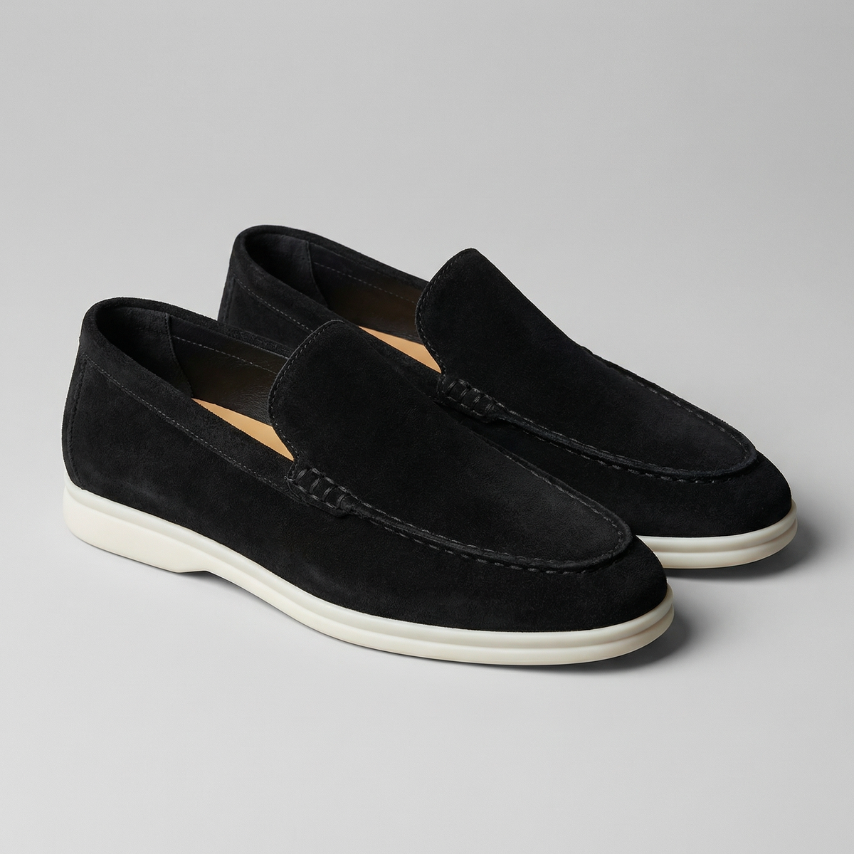 Mocasines de Ante sin Cordones para Hombre