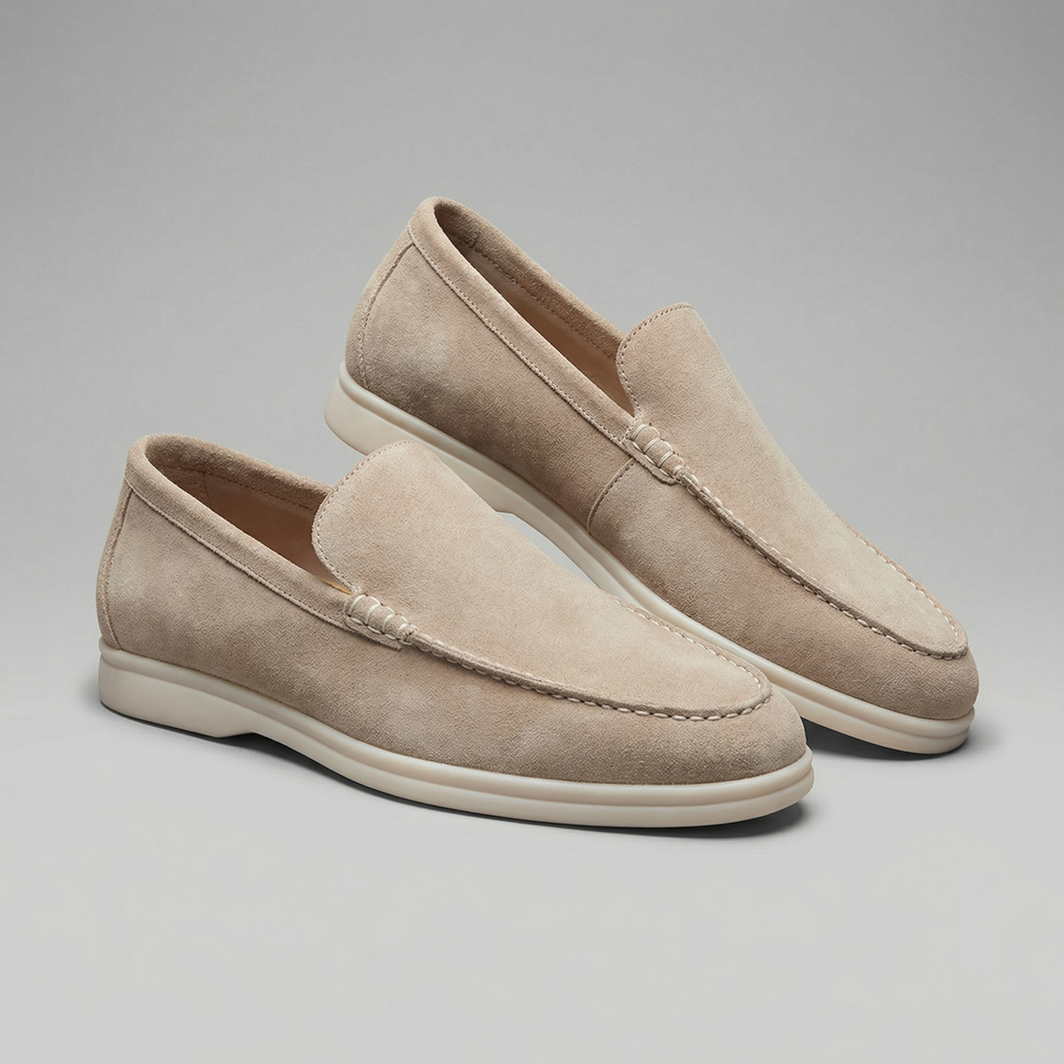 Mocasines de Ante sin Cordones para Hombre